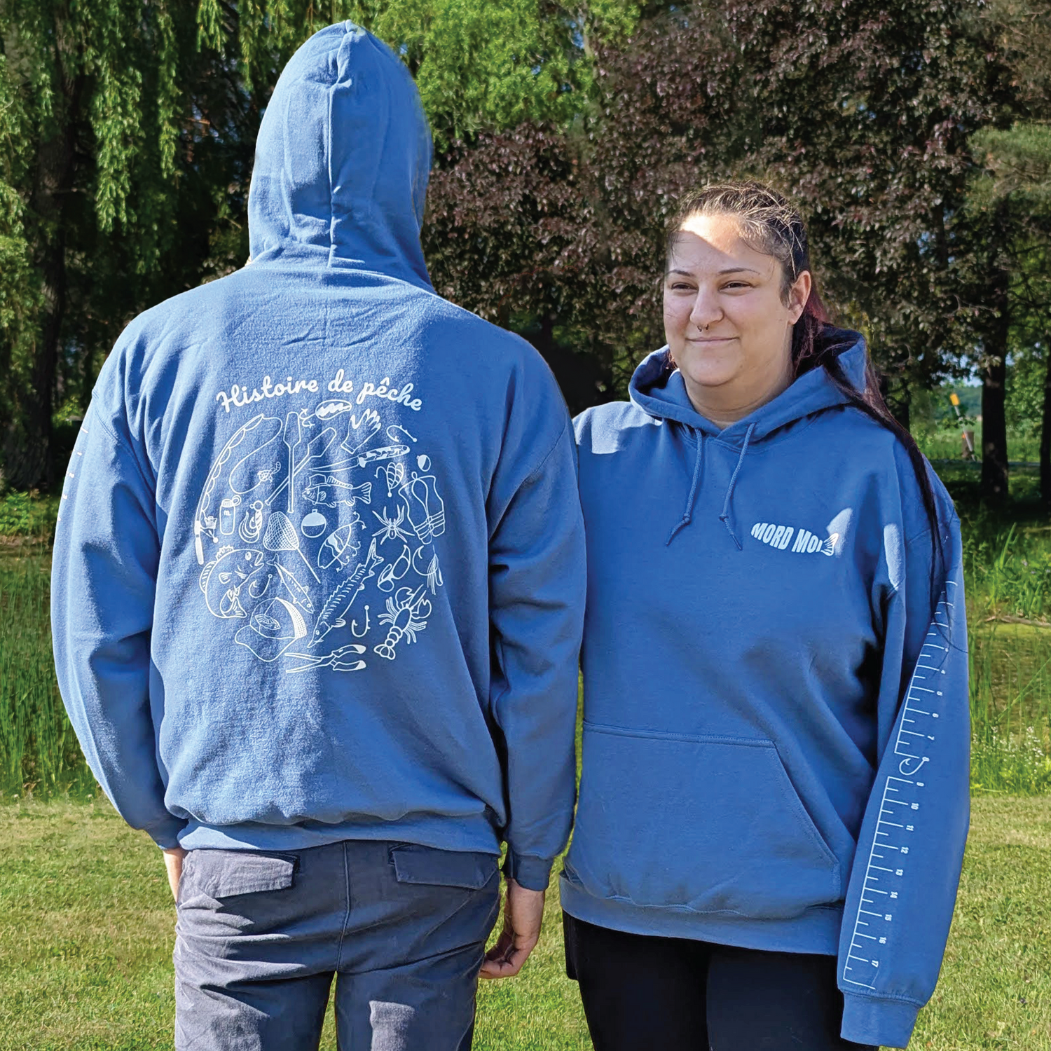 Hoodie pêche | Myrtille design