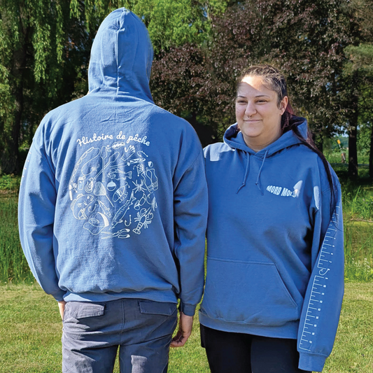 Hoodie pêche | Myrtille design