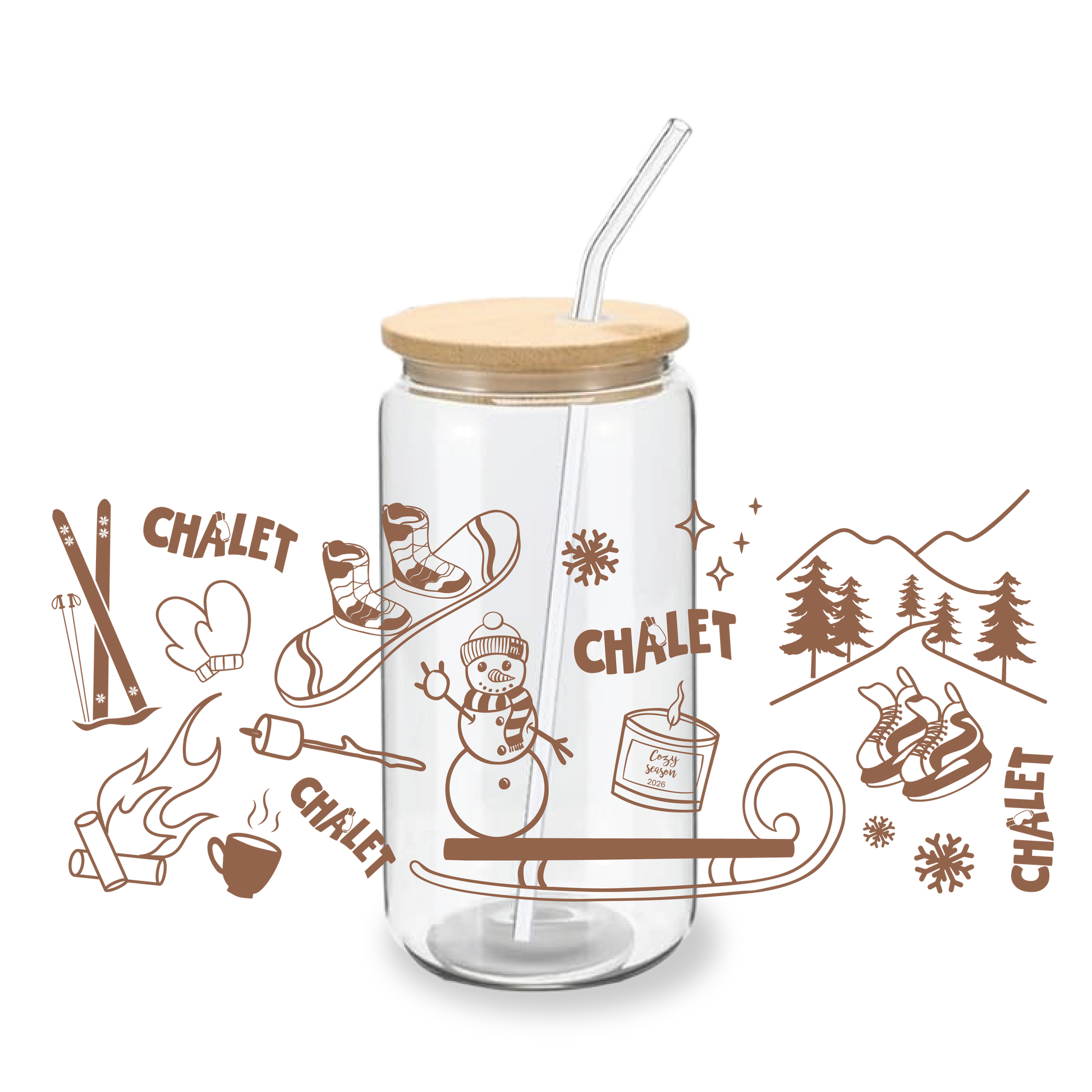 Verre 16oz | Myrtille design