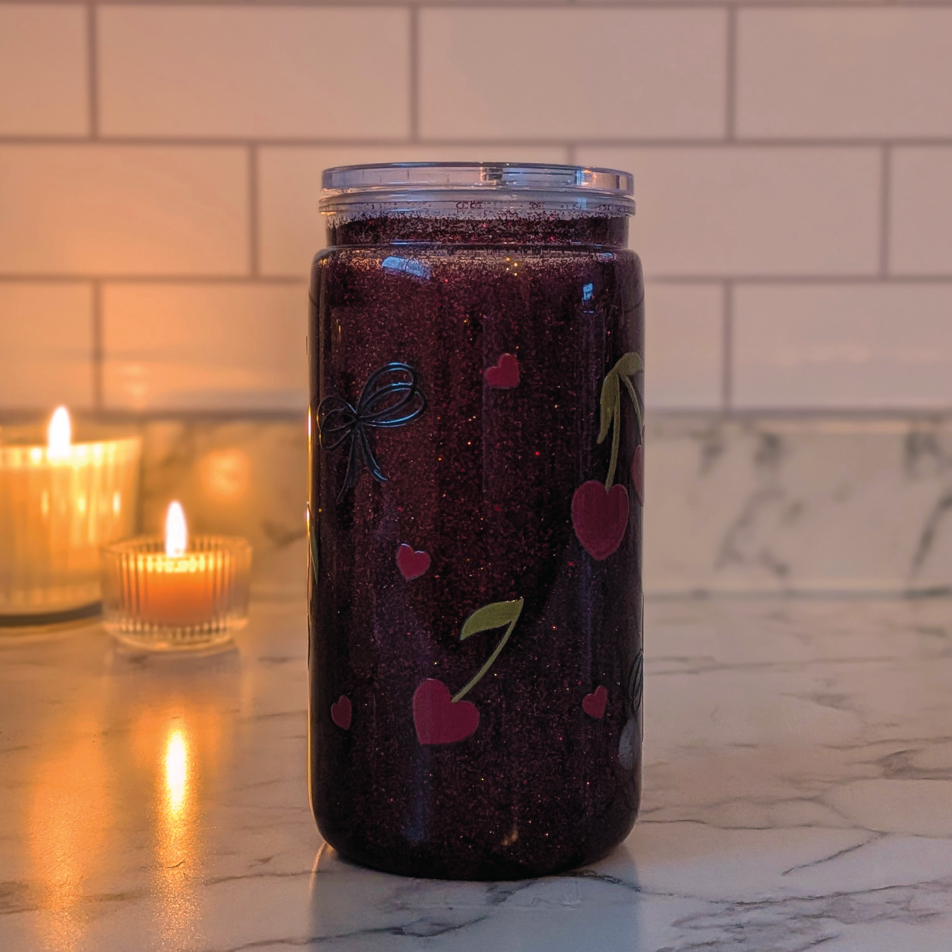 Verre 16oz| Myrtille design