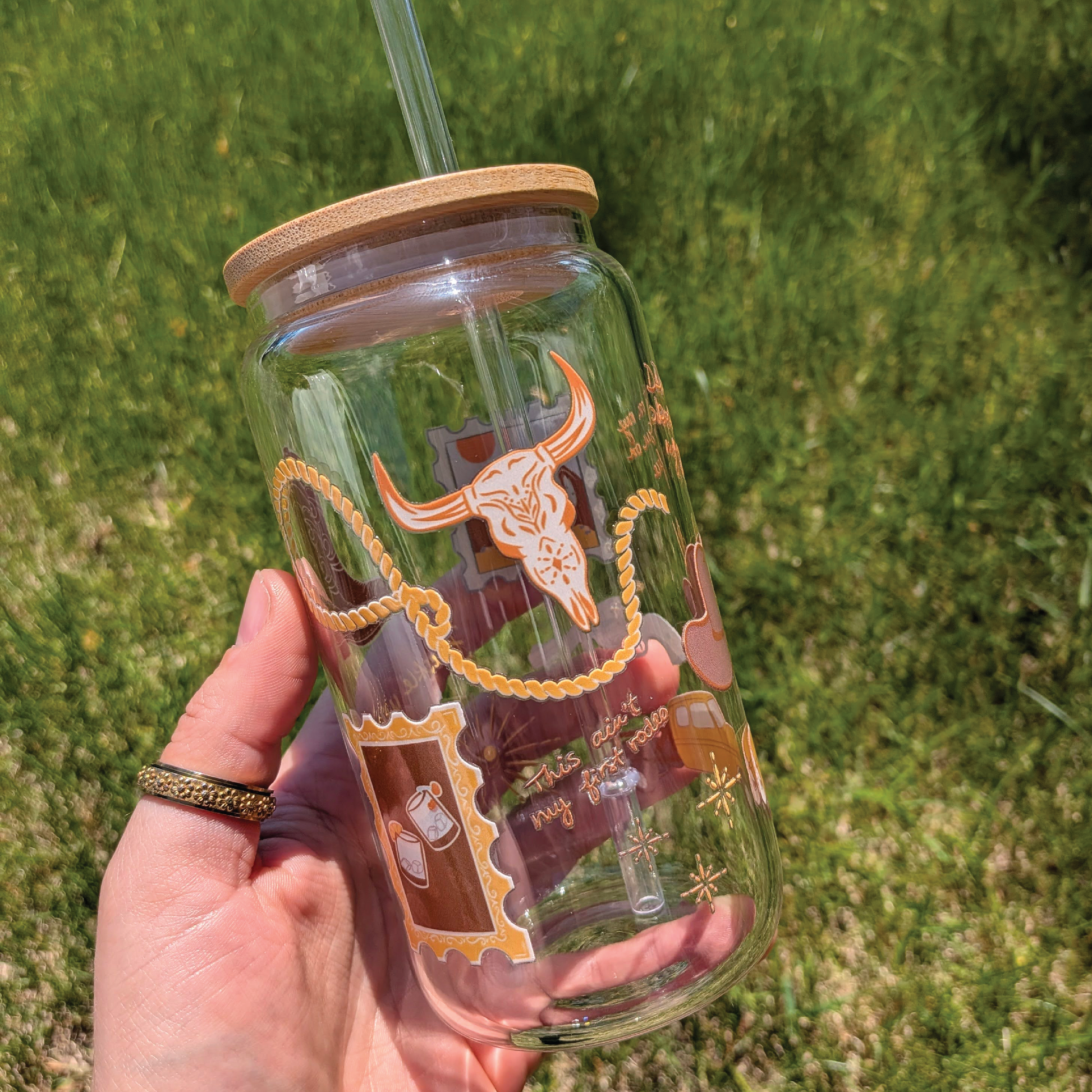 Verre 16oz |Myrtille design